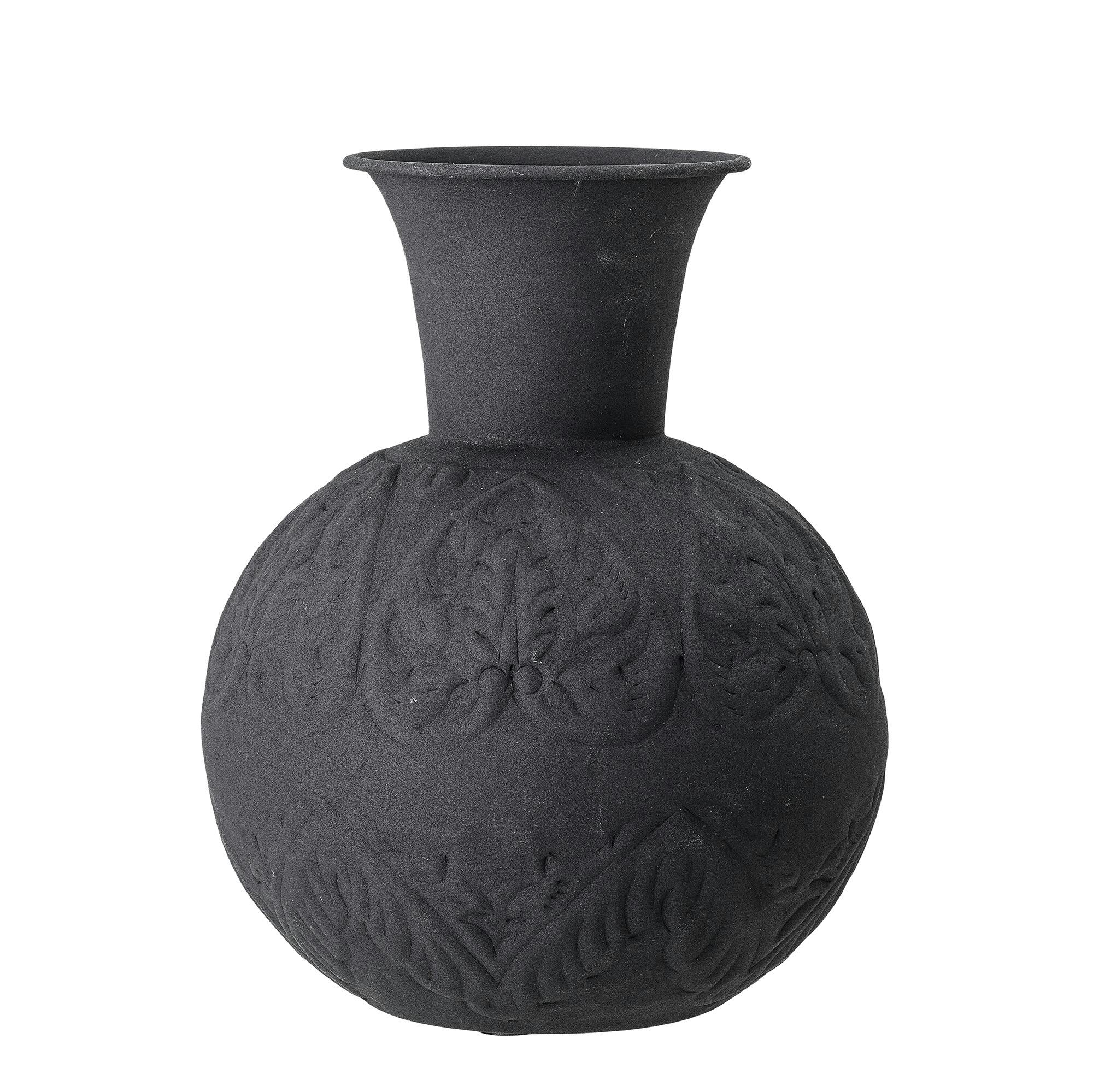 82047741 high Bloomingville vase svart metall